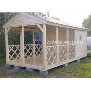 БЕСЕДКА С ХОЗБЛОКОМ B-2-6